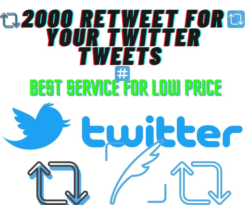 Get 500 retweets for your TWITTER tweets from big Twitter accounts fast safe and high-quality service guaranteed for life