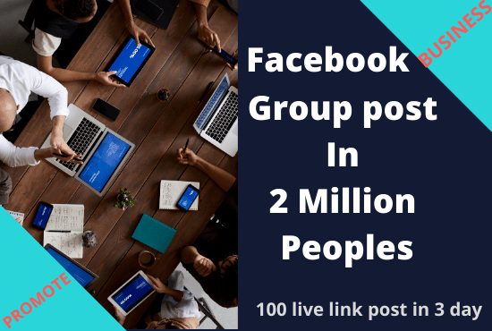 I will post in facebook groups by promote your online
