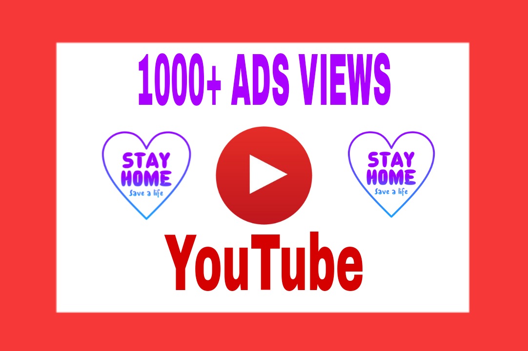 Add 1000+ Organic and Non Drop ADD VIEWS on Your YouTube Post