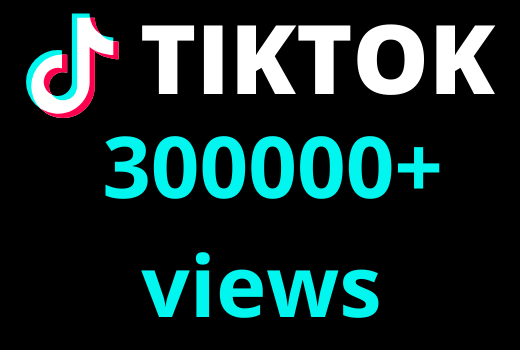 I will add  TIKTOK 300000+ views