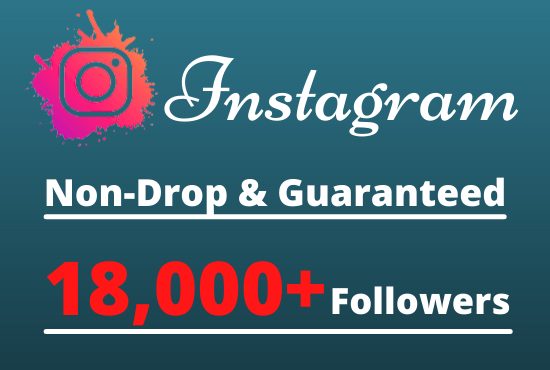 I will Provide 18,000+ Non-Drop & Guaranteed Instagram Followers