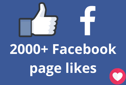 I will add 2000+ Facebook page likes