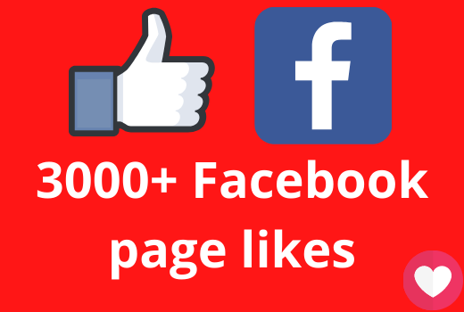 I will add 3000+ Facebook page likes