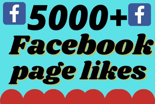 I will add 5000+ real and organic Facebook page likes