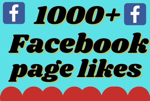 I will add 1000+ real and organic Facebook page likes