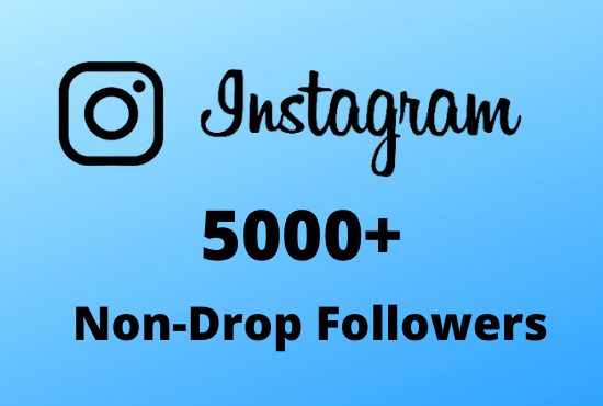 I will Provide 5000+ Non-Drop & Guaranteed Instagram Followers
