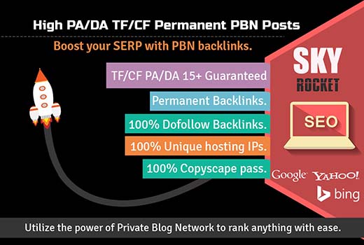 Improve Your Google Ranking – Create 15 High PA/DA TF/CF Homepage PBN Backlinks To Skyrocket you SERP