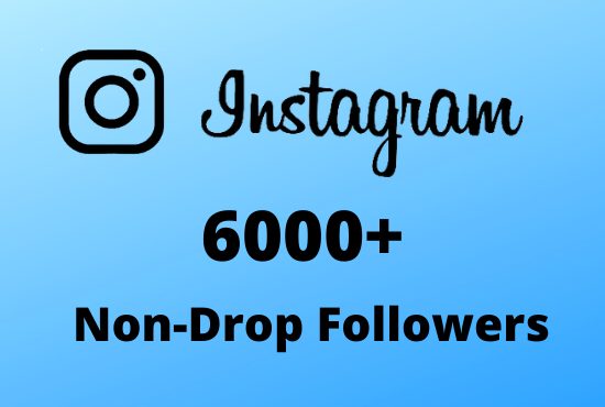 I will Provide 6000+ Non-Drop & Guaranteed Instagram Followers