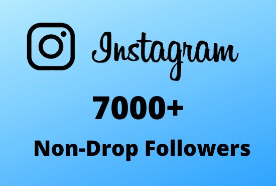 I will Provide 7000+ Non-Drop & Guaranteed Instagram Followers