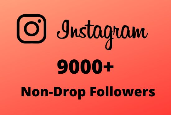 I will Provide 9000+ Non-Drop & Guaranteed Instagram Followers