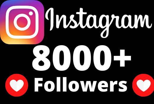 I will add 8000+ REAL AND non drop Instagram followers.