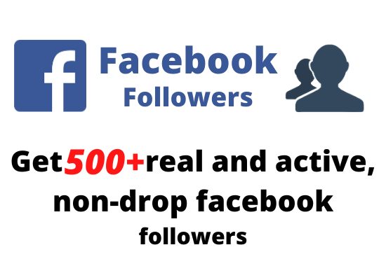 Get 500+ real and active, non-drop facebook followers