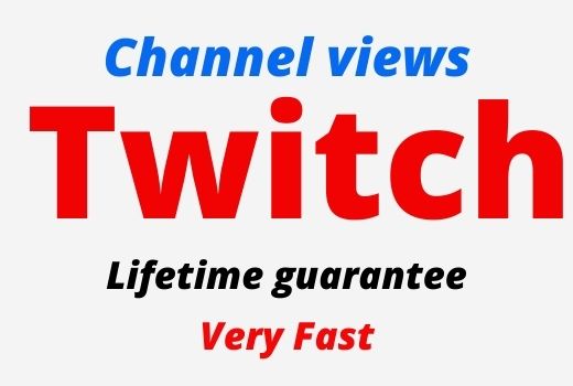 Add 7000 Twitch Organic and Real Channel views, active user, Non-drop, Lifetime guarantee