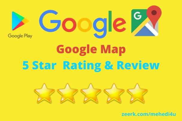 Get 10 permanent google map review || 100% original