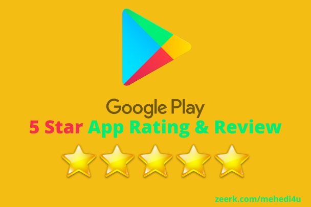 Get 15, rating & review on your app just in 10$ || Permanent || 100% Original