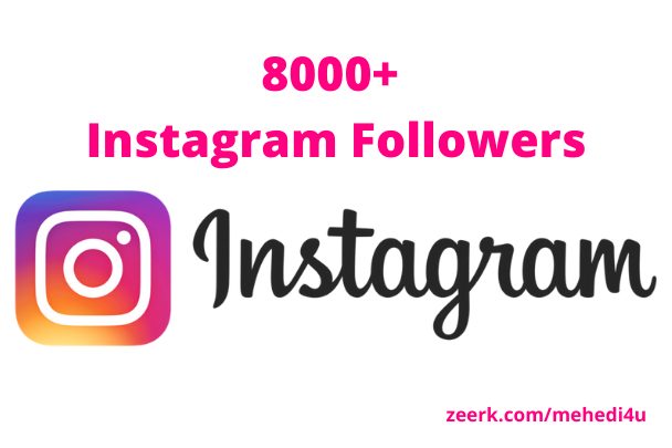 I will provide 8000+ original Instagram Followers || Permanent || 100% original