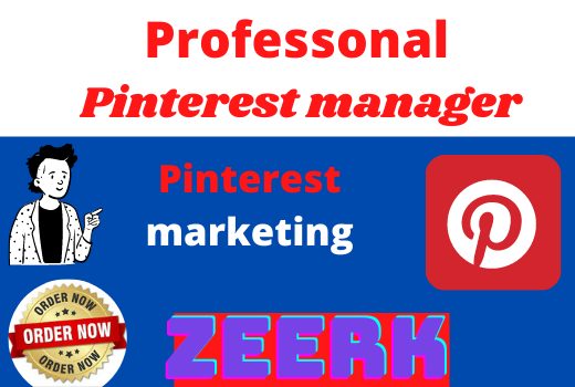 I wiil be your profesonal pinterest manager