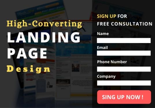 High Converting Landing Page or Squeeze Page Design