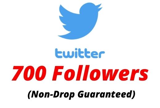 Provide 700 Real Twitter Followers Non-drop Lifetime Guaranteed.