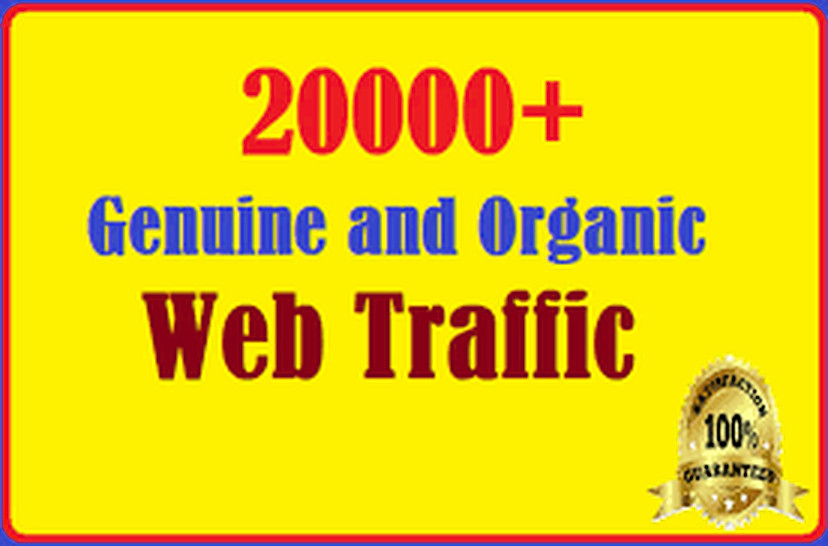 get 20000 web visitors real targeted Organic web traffic from World Wide