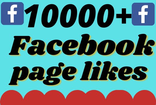 I will add 10000+ real and organic Facebook page likes