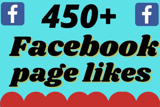 I will add 450+ real and organic Facebook page likes