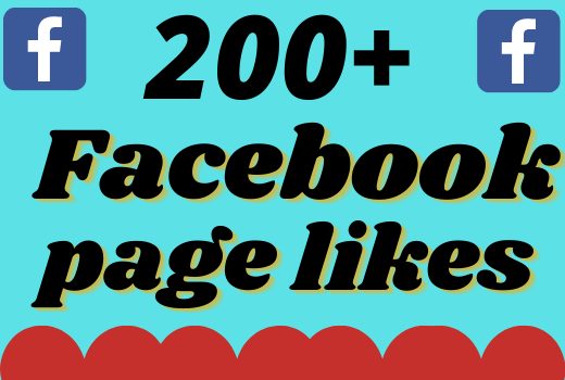 I will add 200+ real and organic Facebook page likes