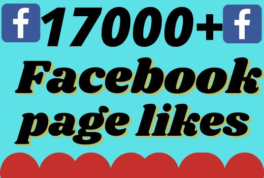 I will add 17000+ real and organic Facebook page likes