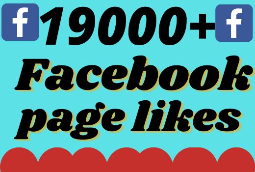 I will add 19000+ real and organic Facebook page likes