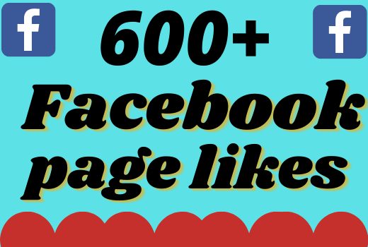 I will add 600+ real and organic Facebook page likes
