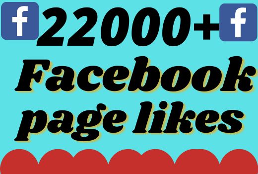 I will add 22000+ real and organic Facebook page likes