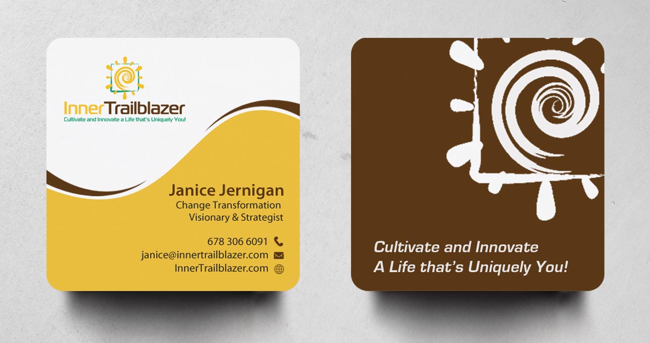 I will design a square business card within 12 hours