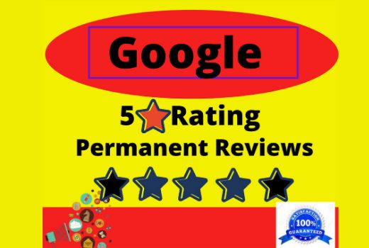 I will provide 5 permanent 5-star rating google review for your website with level 5