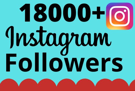 I will add 18000+ real and organic Instagram followers for your business