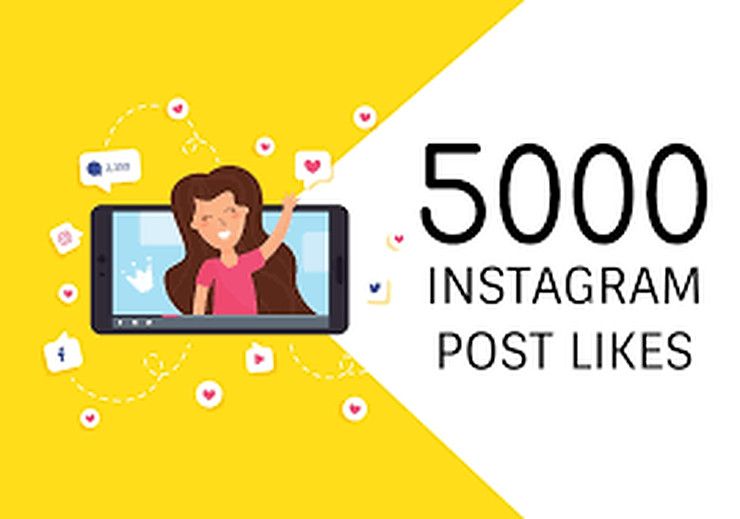 Get 5000 likes and 100 comments for your Instagram posts and photos,  with lifetime non-drop guarantee