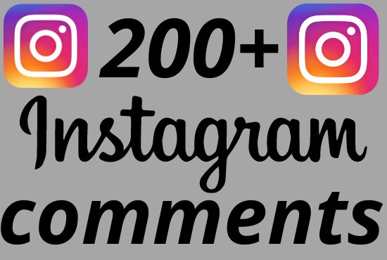 I will add 200+ REAL AND non drop Instagram comments