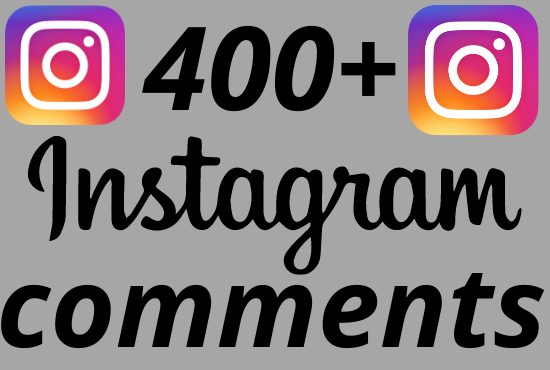 I will add 400+ REAL AND non drop Instagram comments