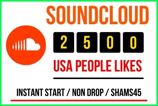 Get 2500+ SoundCloud USA likes Instant, 100% Guaranteed Non-Drop, Real and Permanent