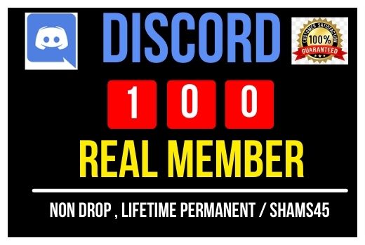Get Instant 100+ Discord Real Member, Non-drop, and Lifetime Permanent