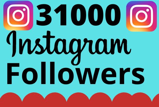 I will add 31000+ real and organic Instagram followers for your business