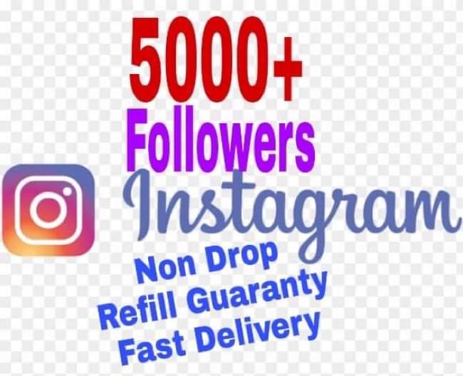 I will provide 5000+ Followers on Instagram!! Fast and HQ!!