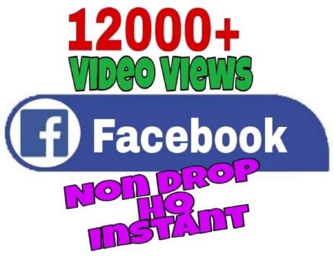 I will provide 12000+ Video Views on Facebook!! Fast and HQ!!