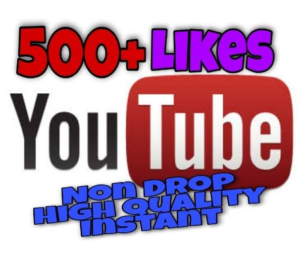 I will provide 500+ Likes on YouTube!! Fast and HQ!!