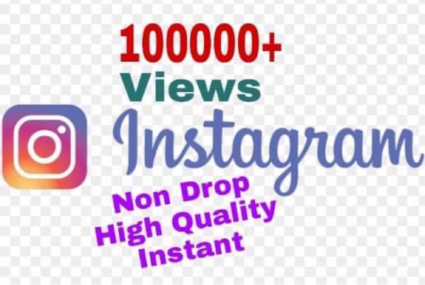 I will Provide 100000+ Views on Instagram!! Fast and HQ!!