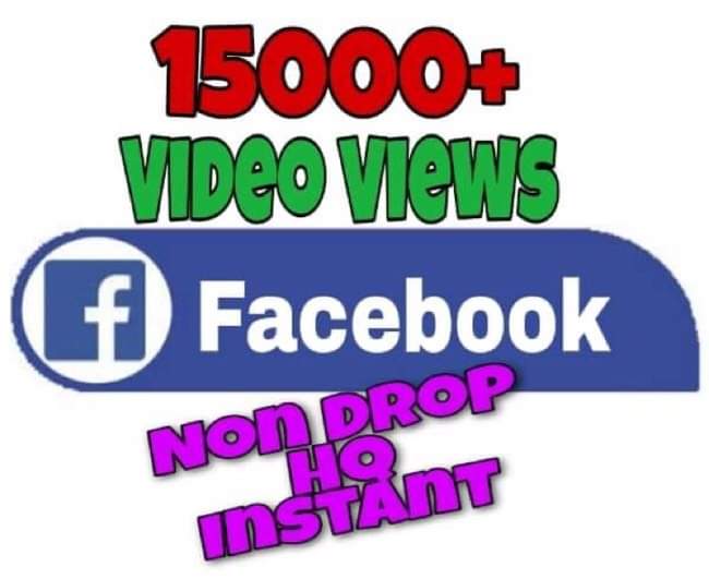 I will provide 15000+ Video Views on Facebook!! Fast and HQ!!
