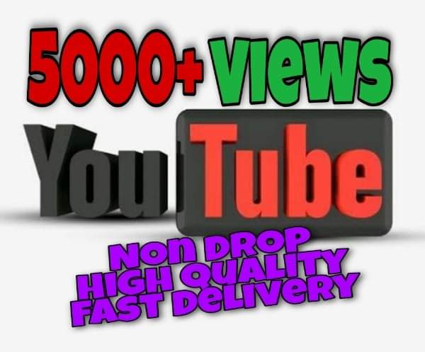 I will provide 5000+ Views on YouTube!! Fast and HQ!!