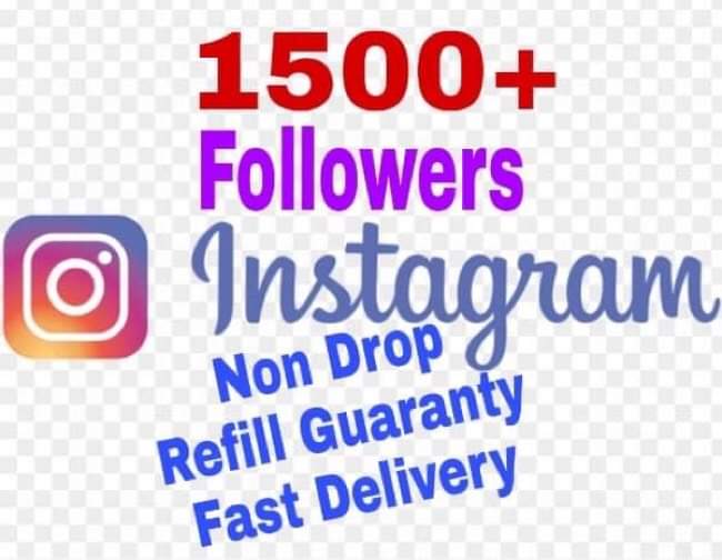 I will provide 1500+ Followers on Instagram!! Fast and HQ!!