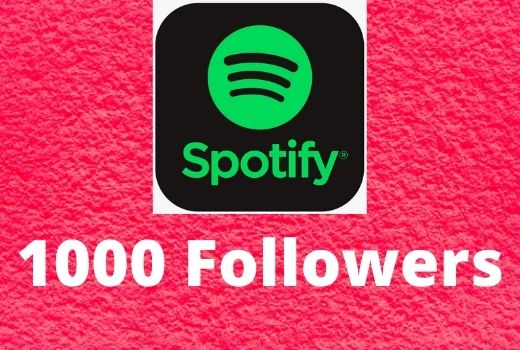 Provide 1000 Spotify followers high-quality Non-Drop Lifetime Guaranteed