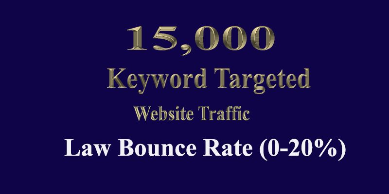 15,000 SOCIAL MEDIA Website Traffic with Low Bounce Rate and Long Visit Duration for 30 days