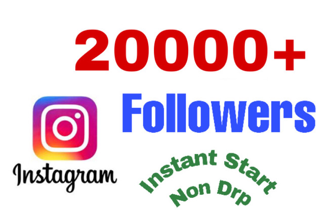 I will add 20000+ Followers on Instagram Profile . Instant & Non drop!